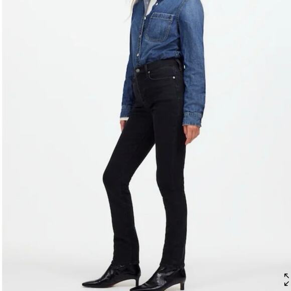 Madewell mid rise The Perfect Vintage Jean on frost black size 27 - Picture 1 of 10